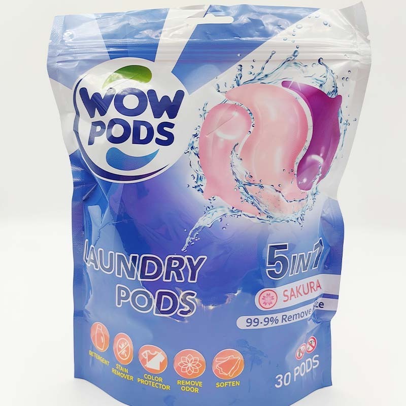 Nature Laundry Detergent Pods 5 in 1 Washing Pods Capsules Laundry Beads Detergent Soap Hot selling 2024