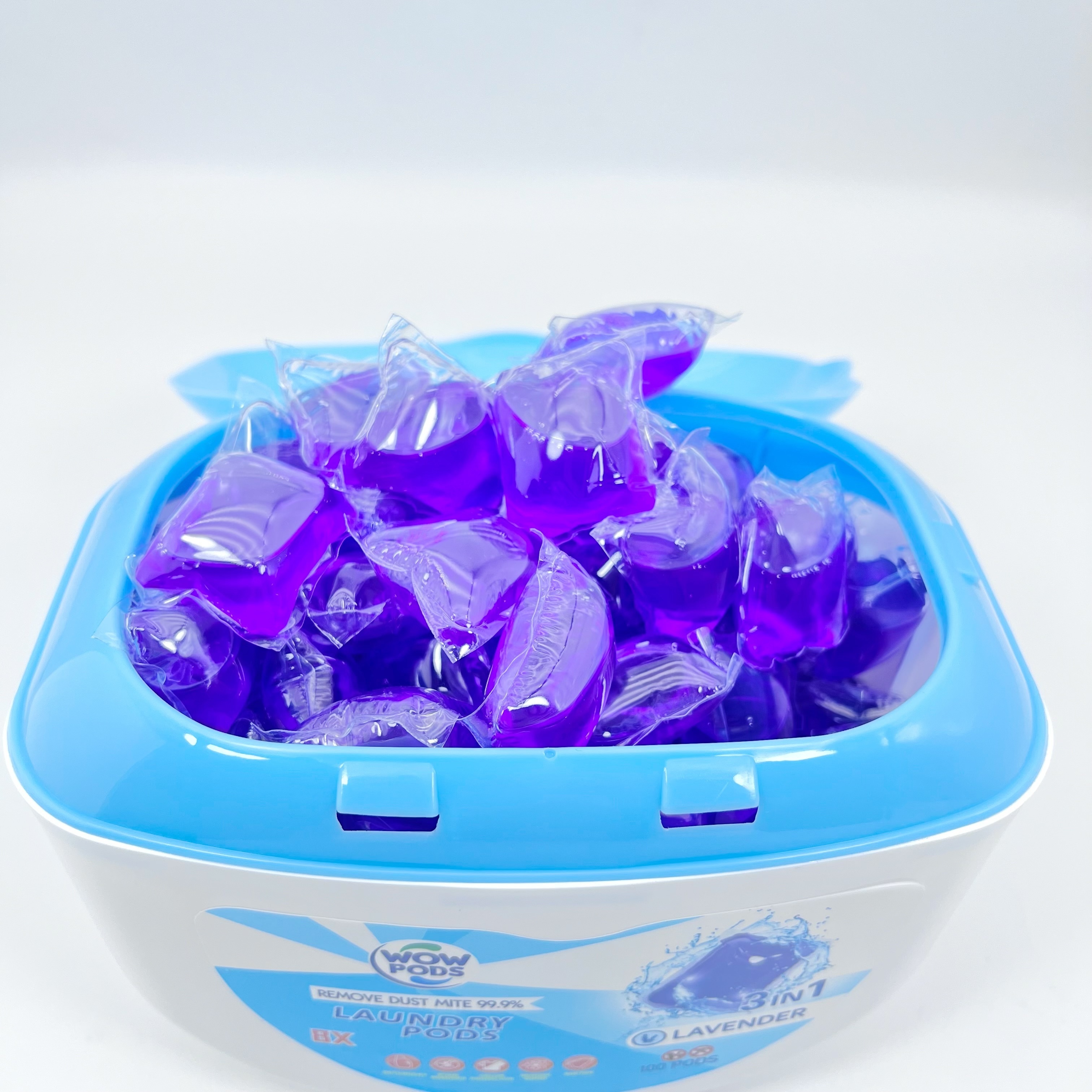 3-in-1 Laundry Detergent Pods OEM Laundry Pod Water Soluble Lasting Smell Liquid Laundry Detergent Capsules