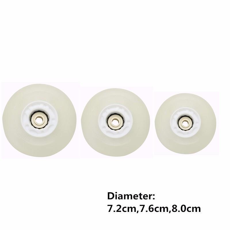 80mm 90A Inline Roller Skate Wheels 8/4pcs LED Sliding Skating Flashing Wheel Rollers Durable Luminous Roller Replacement