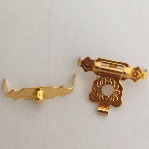 Specialized Wholesale Custom Emboss Logo Wooden Brass Cigar Box Lock Clasps