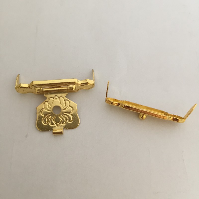 Specialized Wholesale Custom Emboss Logo Wooden Brass Cigar Box Lock Clasps