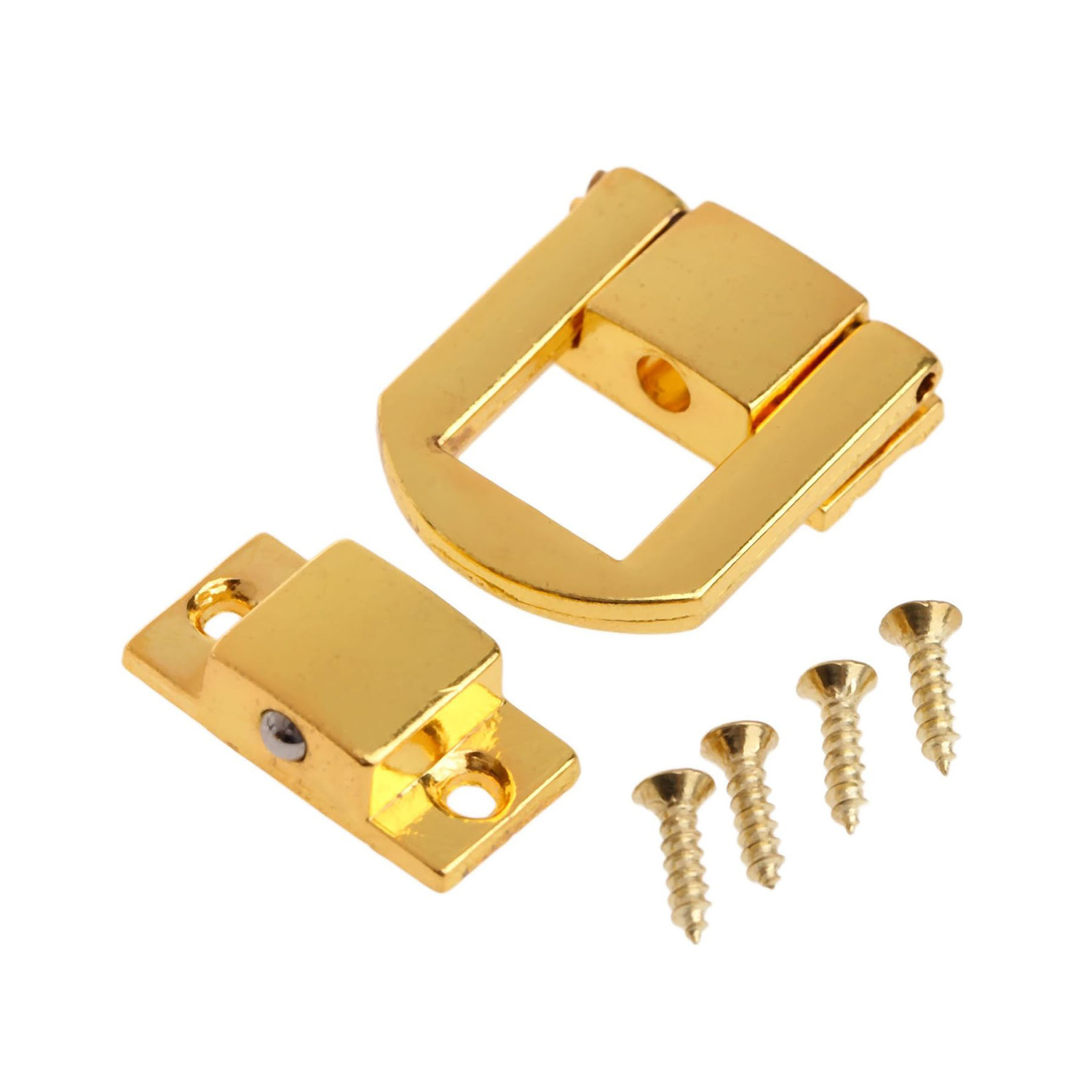 Solid Brass Latch Hasps Jewelry Wood Box Hasps Drawer Latches Decorative Suitcases Buckle Clasp Lock