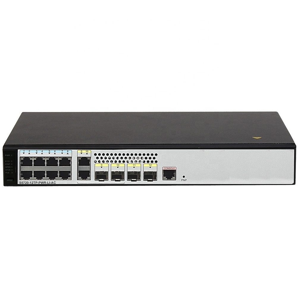 98010570 S5700 Series 8 Ethernet ports Switch S5720-12TP-PWR-LI-AC switch port gigabit for Good Discount