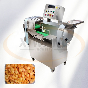 Automatic Potato Chips Making Machine French Fries Fruit Vegetable Cube Cutter Cutting Machines Vegetable Cutting Machine