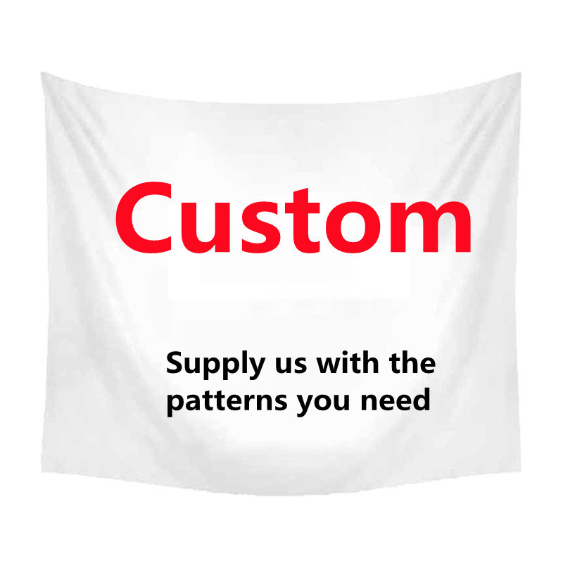 Custom Logo Printed Custom Size 3d Large Anime Home Art Decor Hanging Wall Tapestry Home Decoration For Bedroom,Living Room,Dorm