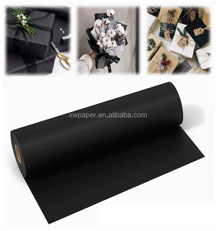 100% Virgin black  Kraft Paper sheets 35gsm-350gsm