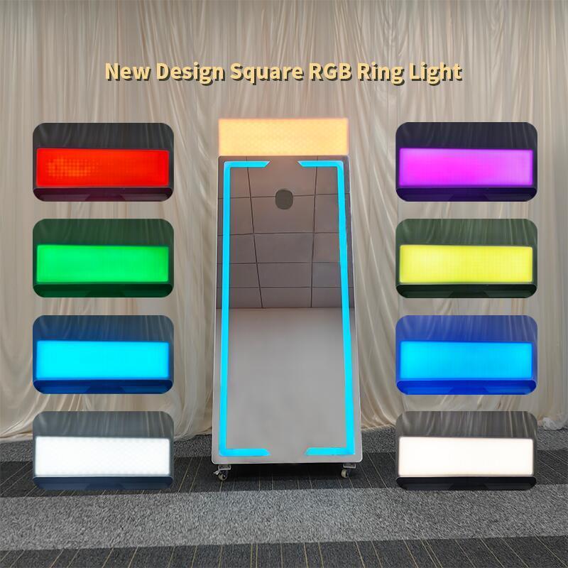 2024 newest photo booth magic mirror photo booth screen mirror photo booth for wedding and events