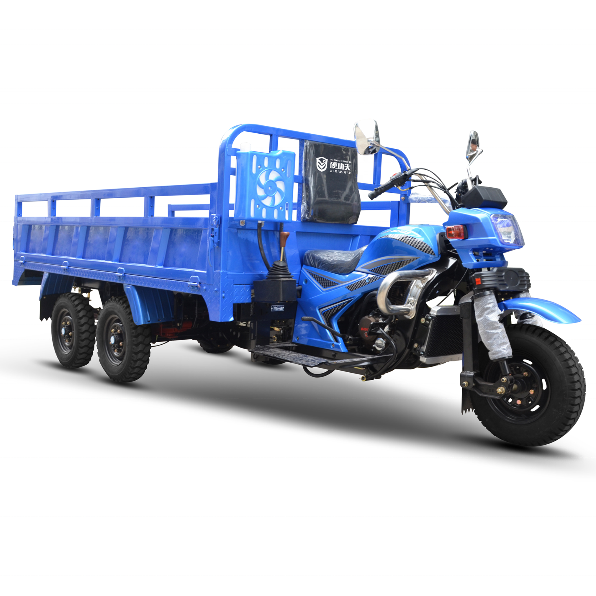 300CC Water Cooling Double Bridge Five Wheel Motorcycle Double Rear Axle Five Wheel Cargo Truck 4 Wheel Drive Tricycle