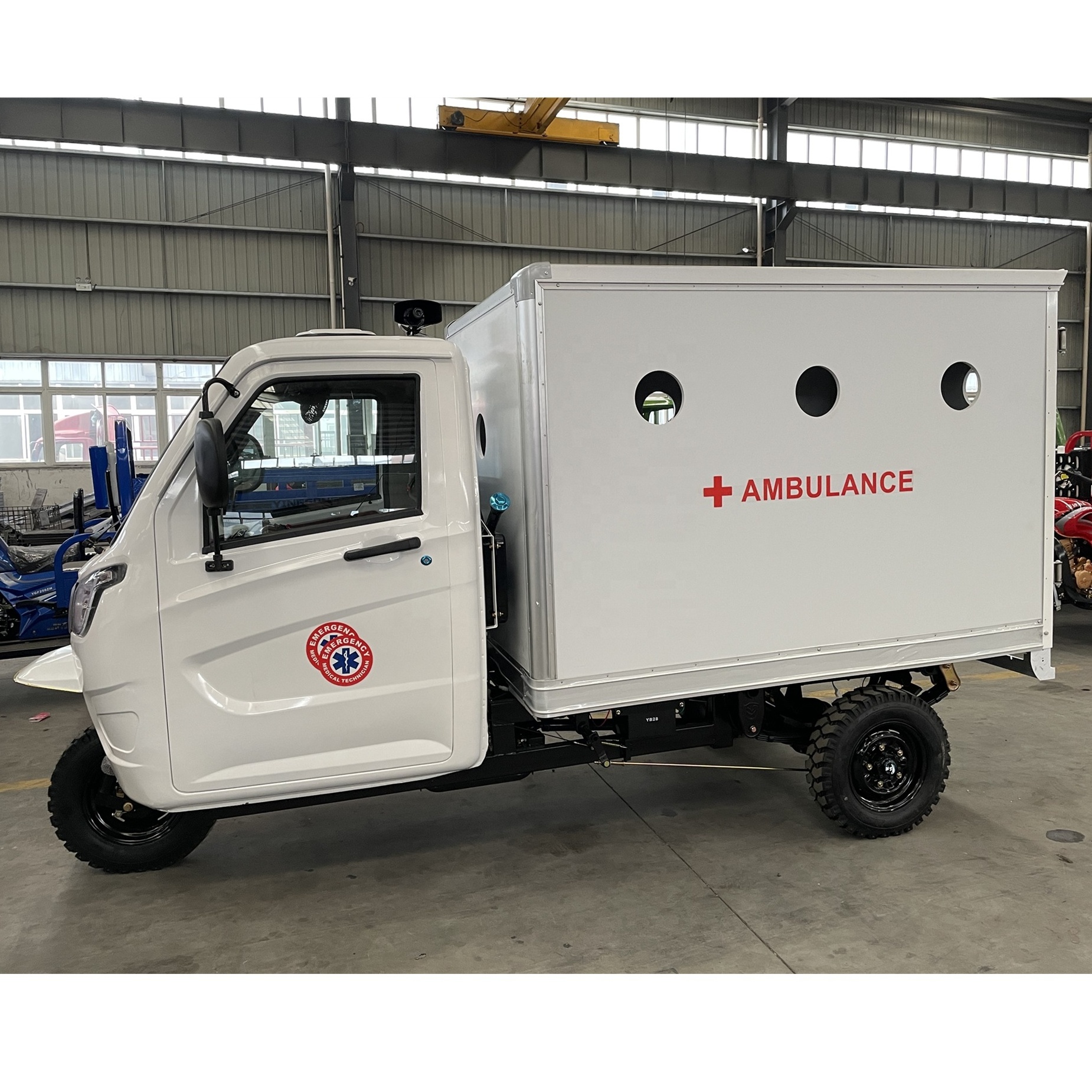 Hospital Emergency Ambulance Tricycle for  Africa/200cc/250cc Ambulance Tricycle