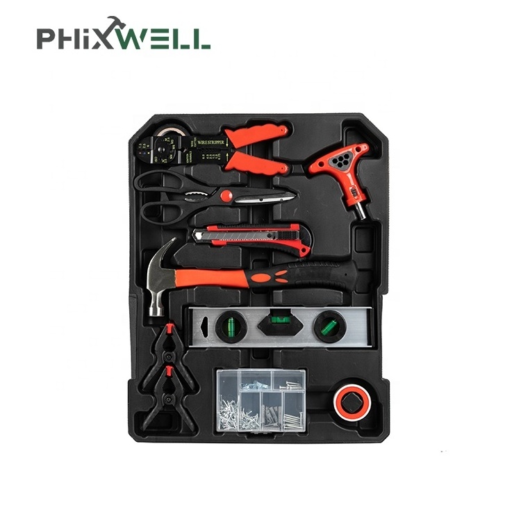 XWTLX-004   Wholesale Price High Grade Auto Repair 118 PCS Socket Hand Tool Set With Aluminum Luggage box Case