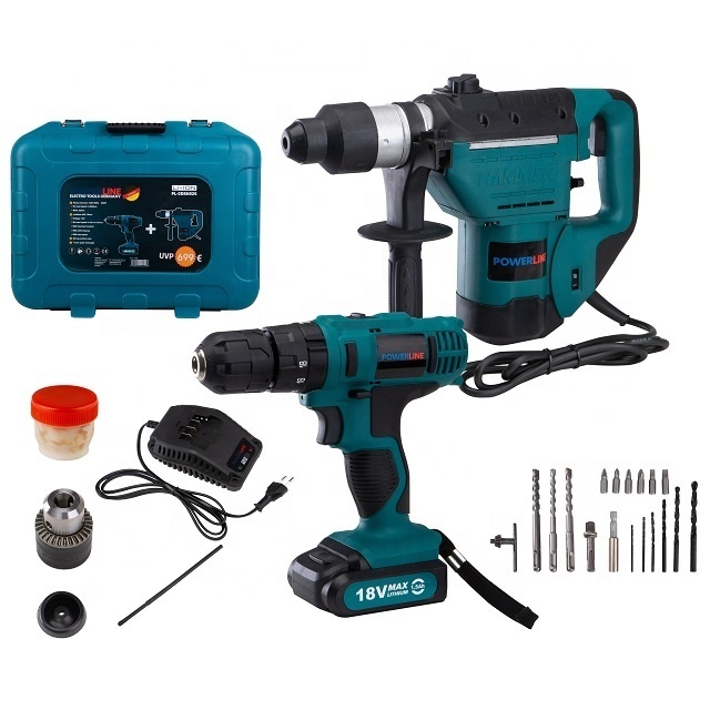 Hot sale spot retail and wholesale orders  tools set cordless drill and rotary hammer sending from Germany