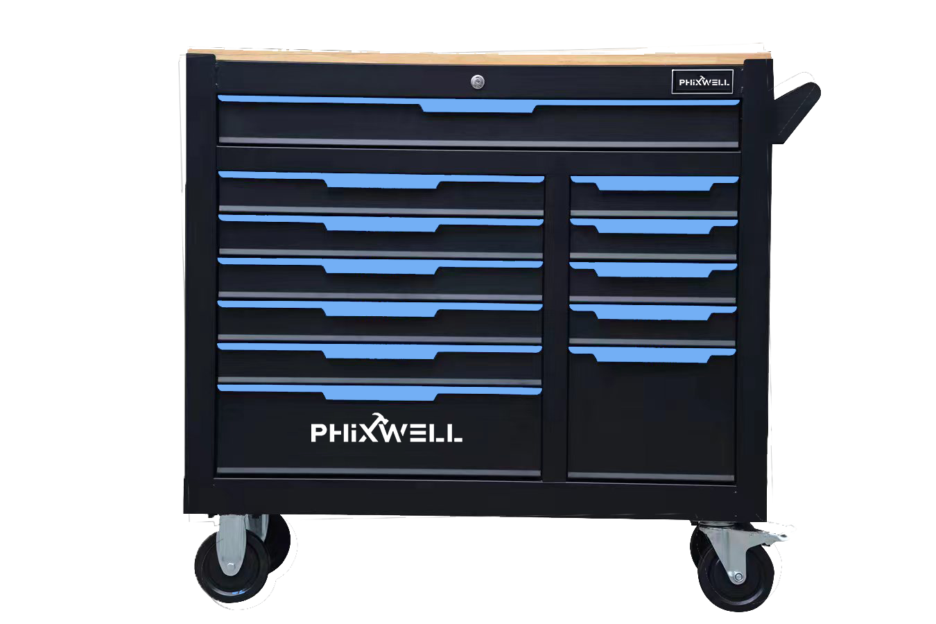 PFIXWELL workbench 12 rolling Drawers  tool Storage Cabinet heavy duty Tool Organizer with tools