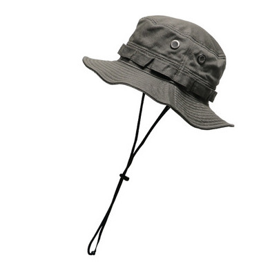 Spring  hot selling sublimation cap winter custom simple outdoor plain 100% cotton fisherman sun protection bucket hat with rope