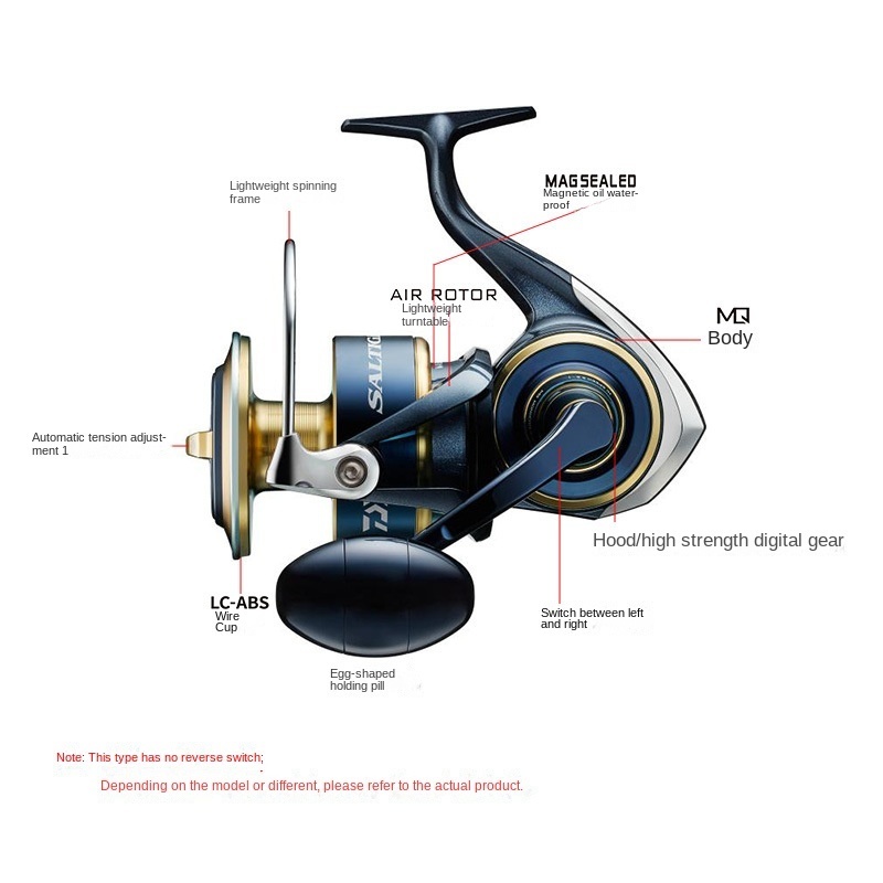 100% Original Daiwa Saltiga Peche-Accessoir Freshwater Trolling Reel for River and Lake Fishing Sea Fishing Reels