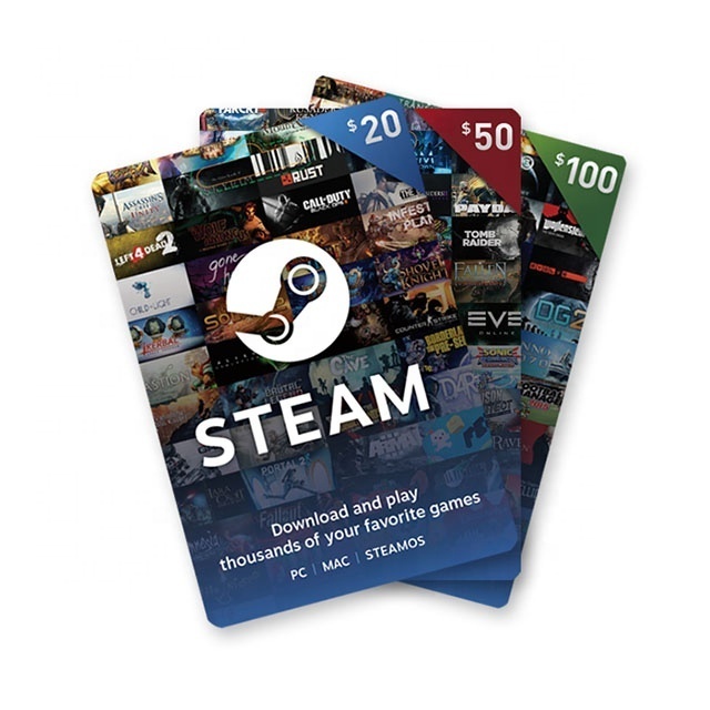 Steam Wallet $50 US Dollar Gift Cards