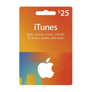 iTunes Gift Card 25 US Dollars with US Service