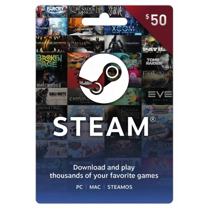 Steam Wallet Gift Card 20 USD / Steam $20 Giftcard