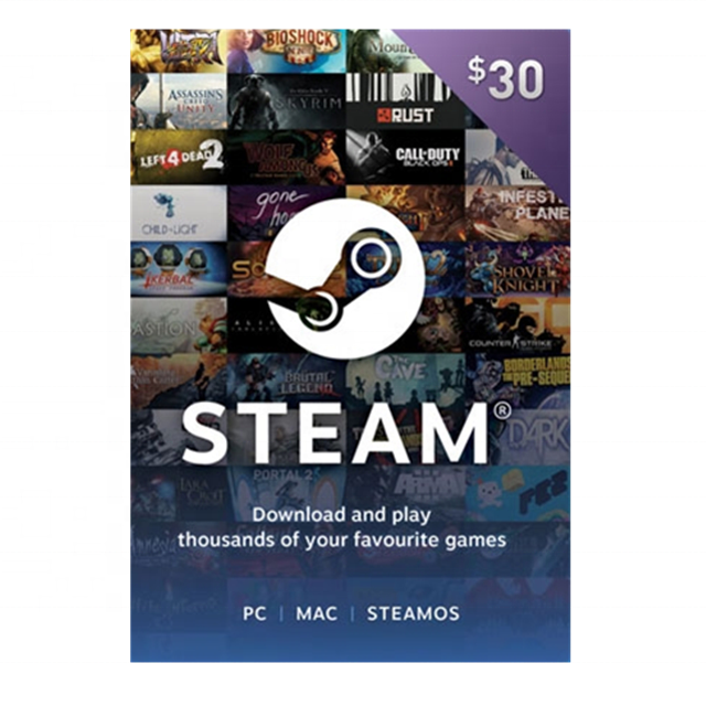 Steam Wallet Gift Card 20 USD / Steam $20 Giftcard