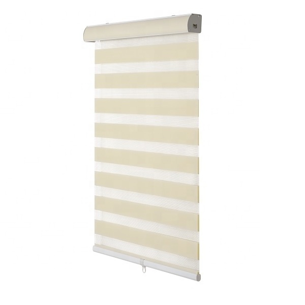 Cordless Zebra Roller Blinds Sheer Shades/Free-Stop Combi Blinds, Dual Layer roller blind