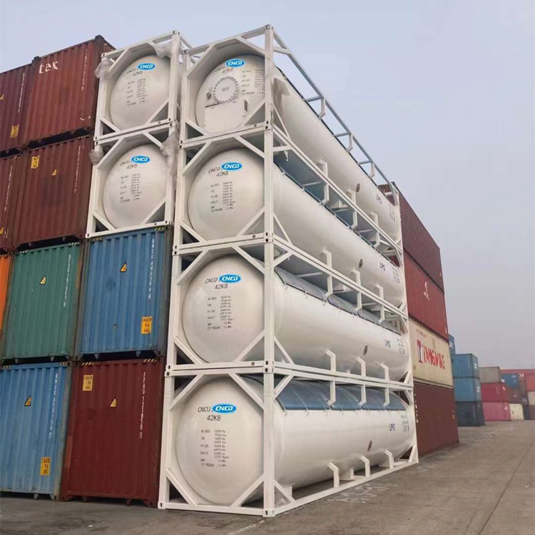 Asme Standard t50 lpg Cryogenic Iso Tank Container 40ft Compressed Liquefied Gas Iso Tank Price