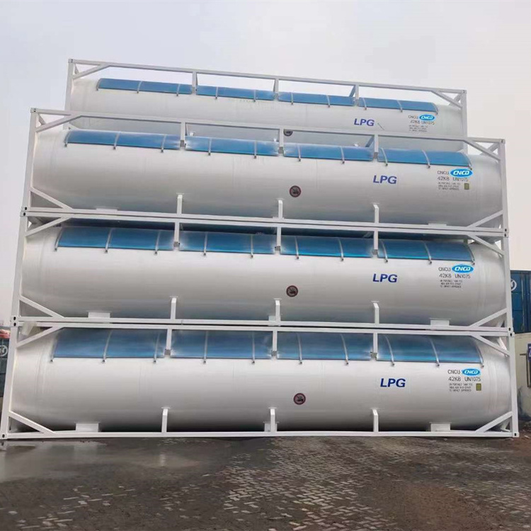 Asme Standard t50 lpg Cryogenic Iso Tank Container 40ft Compressed Liquefied Gas Iso Tank Price