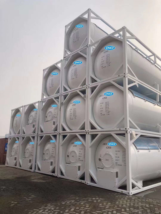 Asme Standard t50 lpg Cryogenic Iso Tank Container 40ft Compressed Liquefied Gas Iso Tank Price