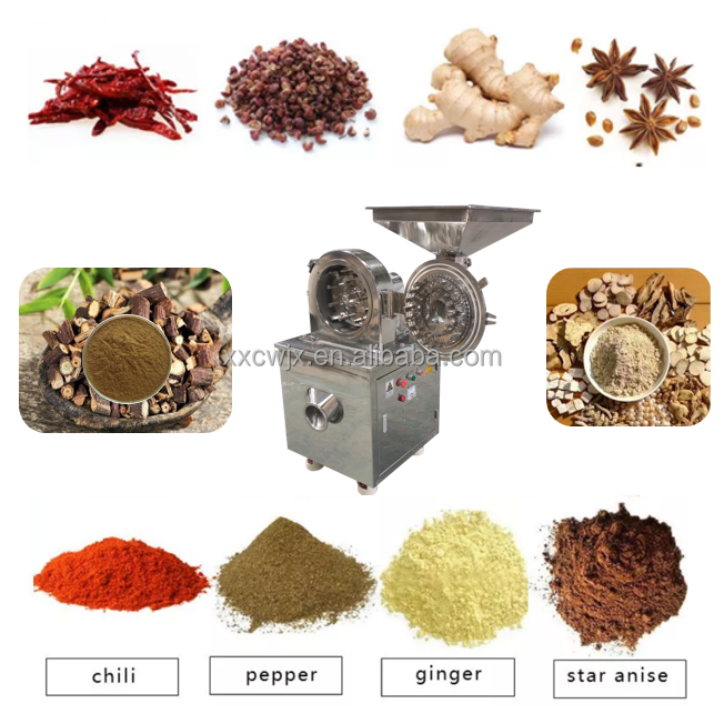 CW universal pin mill grinder stainless steel hammer mill herb spice pulverizer machine