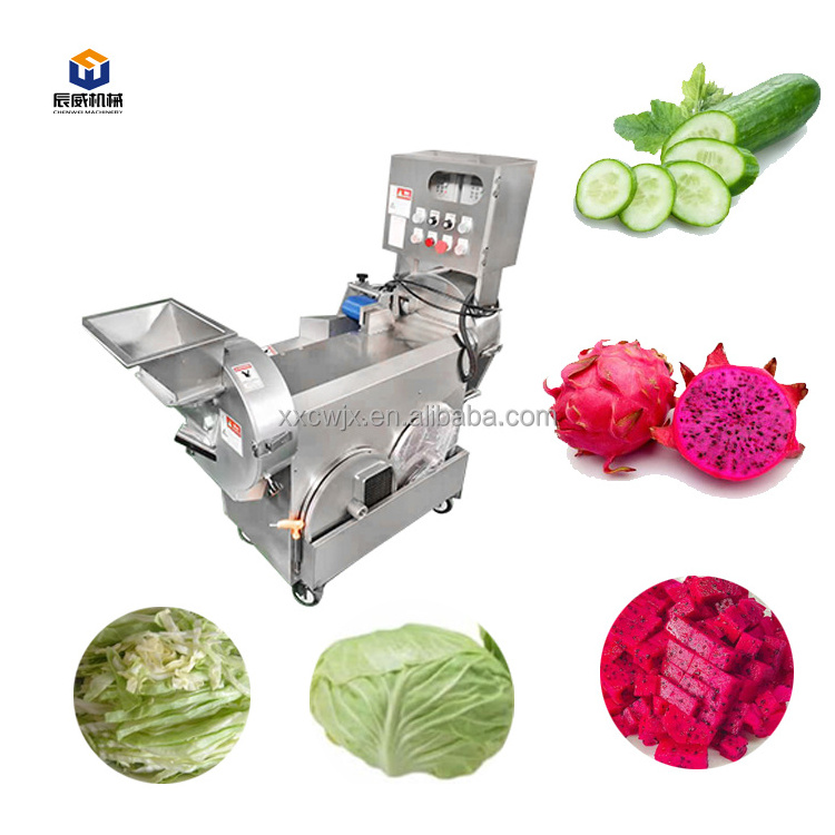 Commercial Industrial Food Fruit Shredding Slicing Dicing Onion Carrot Cucumber Potato Vegetable Cutting Cutter Machine