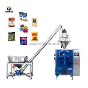 Automatic Food Pouch Cocoa Curry Chilli Powder Flour Detergent Powder Pouch Rotary Premade Filling Packing Machine