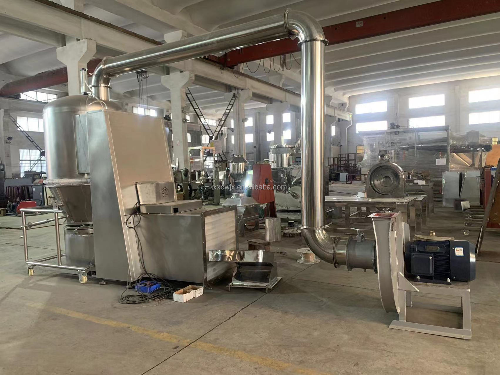 CWGFG High Efficiency Grade granulation vertical continuous boiling fluid bed dryer drying equipment