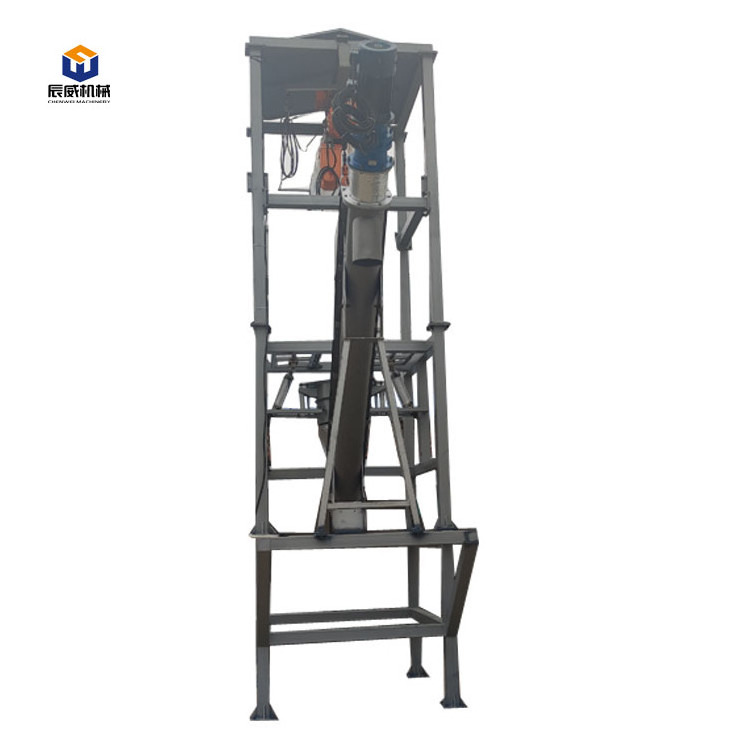 Automatic cement sand granule bulk bag unpacking station discharging unloader machine