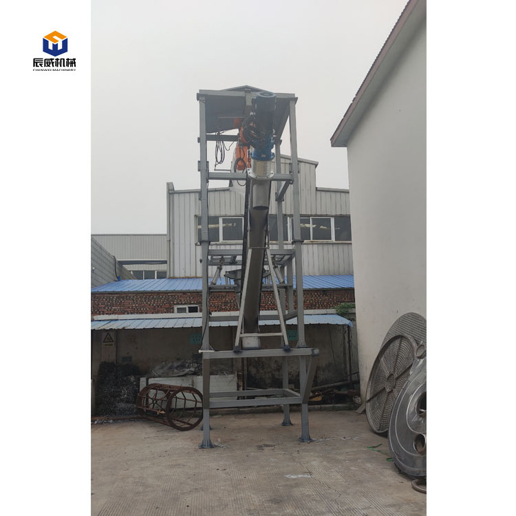 Automatic cement sand granule bulk bag unpacking station discharging unloader machine