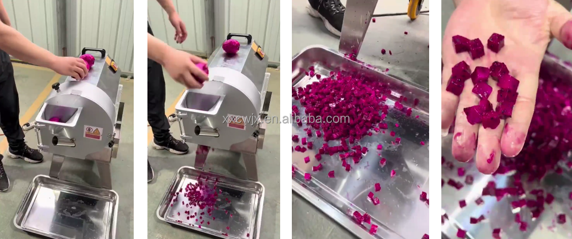 Commercial Industrial Food Fruit Shredding Slicing Dicing Onion Carrot Cucumber Potato Vegetable Cutting Cutter Machine