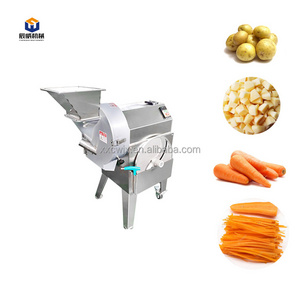 Commercial Industrial Food Fruit Shredding Slicing Dicing Onion Carrot Cucumber Potato Vegetable Cutting Cutter Machine