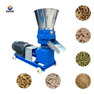 Small Poultry Chicken Chick Fish Pig Goat Cattle Cat Animal Pellet Making Pelletizer Mill Feed Processing Machine