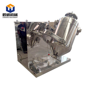 CW stainless steel  industrial  dry powder mixer rotating drum 3D mixing machine three dimensional mixer