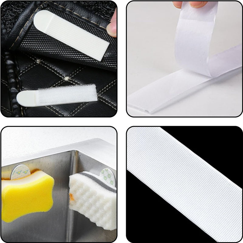 Strong Sticky Magic Tape With Glue Adhesive Hook And Loop Fastener Tape