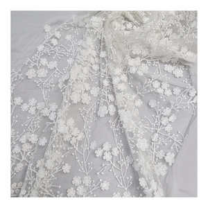 affinity white wholesale price luxury beaded african lace fabric for wedding evening dress