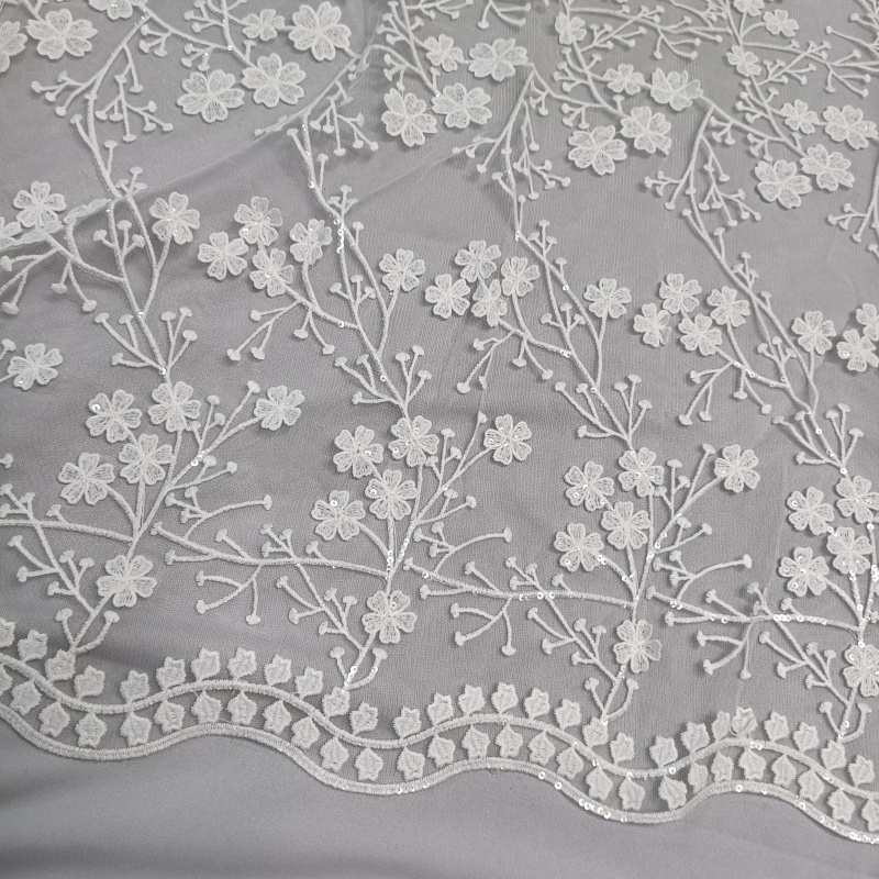 affinity white wholesale price luxury beaded african lace fabric for wedding evening dress