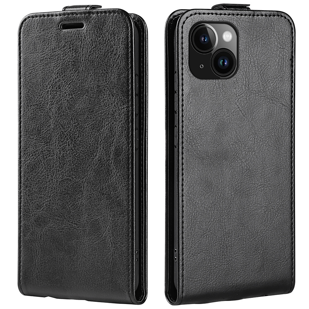 Vertical Up Open Down Flip PU Leather For Iphone 15 14 13 12 11 Pro Max 15 14 8 7 6S Plus 13 12 Mini XS Max XR X SE 2020 CoverVe