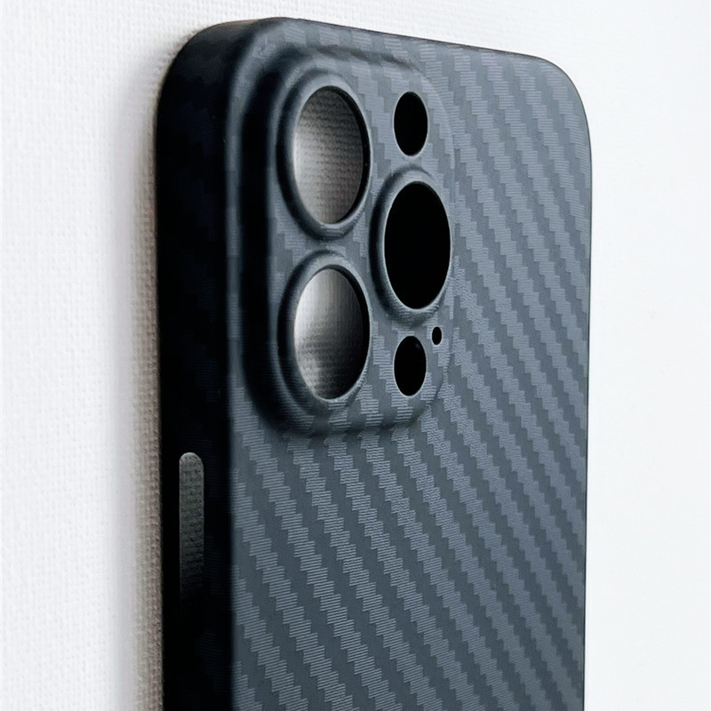 Ultra Thin Carbon Fiber Pattern PC Phone Protection Cover Antifingerprint Slim Cell Phone Case For iPhone 11 12 13 14 Pro Max