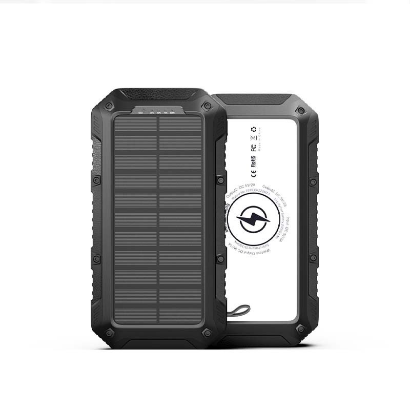 XXD High-Quality Portable Multifunctional Emergency Solar Panel For iPhone Fast Wireless Charging 20000Mah Waterproof Power Bank