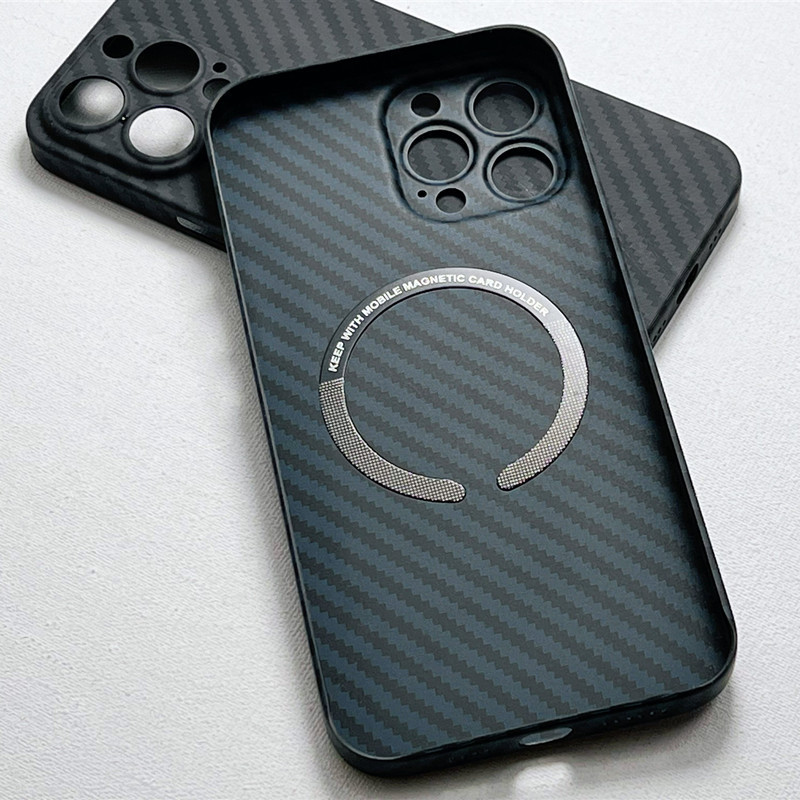 Ultra Thin Carbon Fiber Pattern PC Phone Protection Cover Antifingerprint Slim Cell Phone Case For iPhone 11 12 13 14 Pro Max