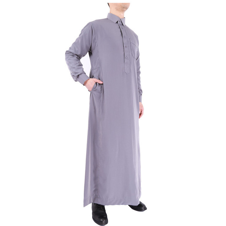 2022 High Quality Saudi Al Aseel Thobe Arabian Clothing in Stock Thobe / Thawb Men Mix Colors Middle East Washed Velvet 2 Days