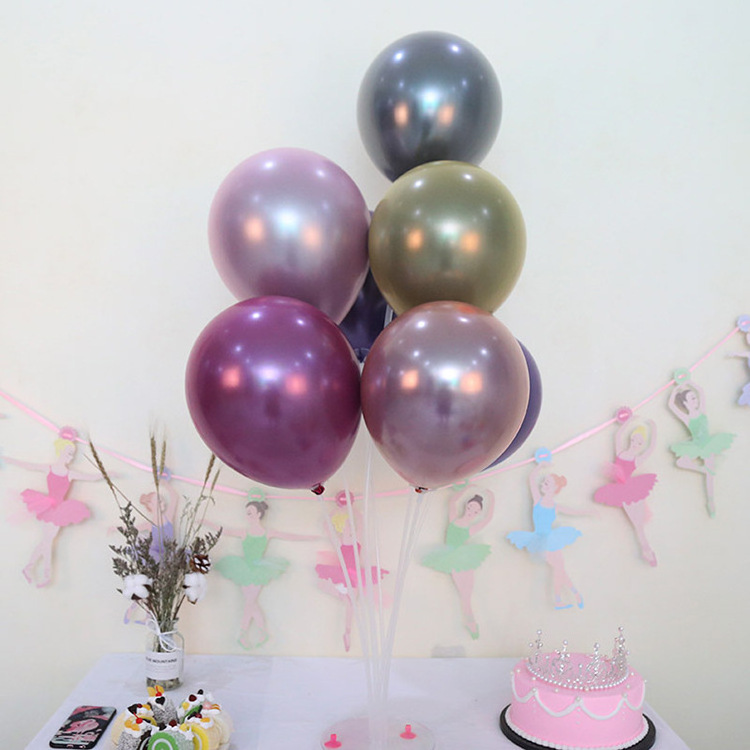 High quality 12 inch Metallic Latex Balloon Wedding Party Valentine Day Gift Decoration Inflatable Balloon