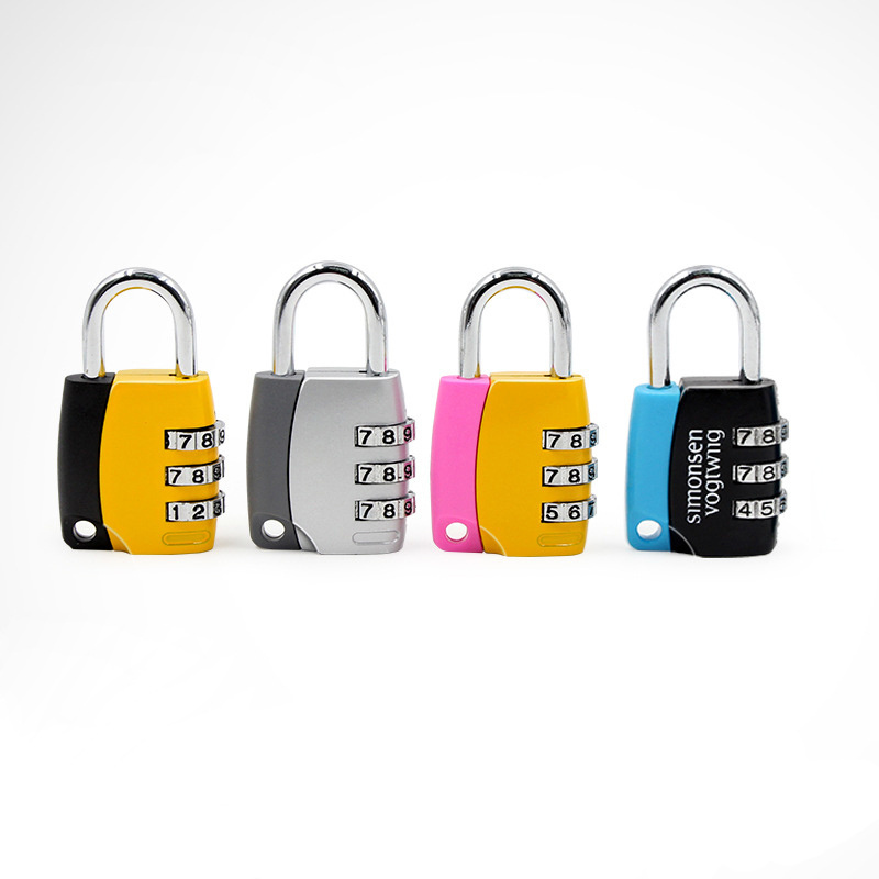 QAKGL Safety cheap password 4 digital iron cable padlock luggage zipper code combination lock