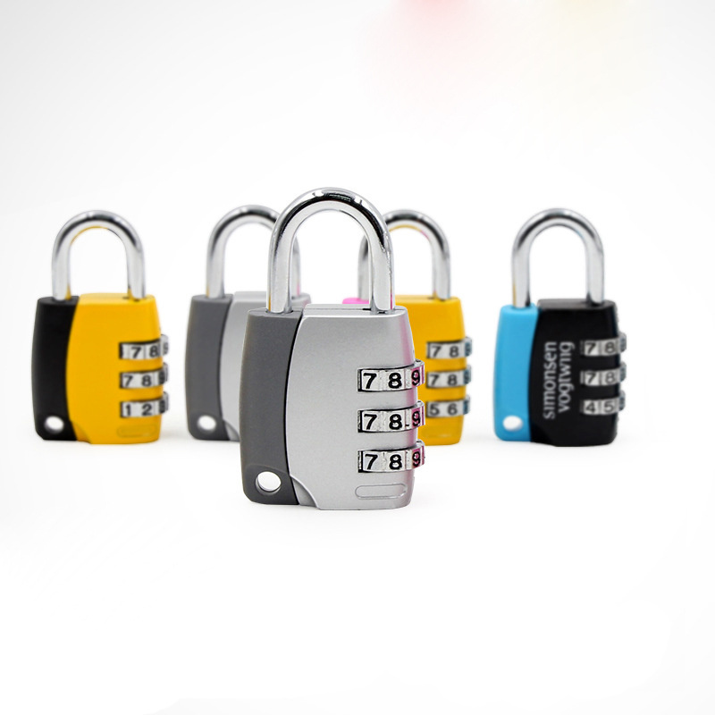 QAKGL Safety cheap password 4 digital iron cable padlock luggage zipper code combination lock