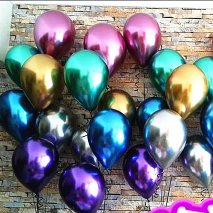 High quality 12 inch Metallic Latex Balloon Wedding Party Valentine Day Gift Decoration Inflatable Balloon