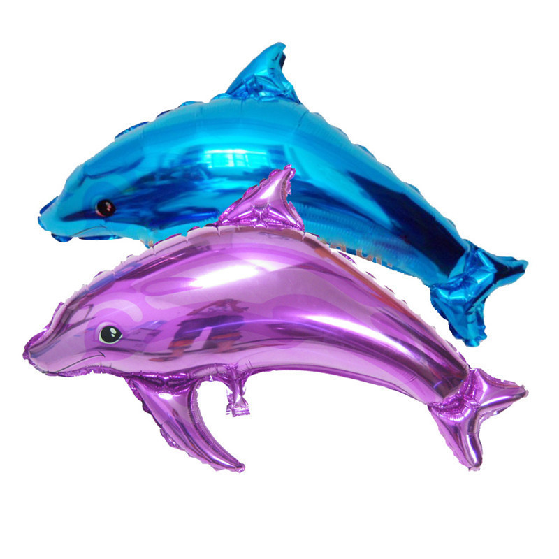 Inflatable Dolphin Foil Balloon Party Decoration Mylar Balloon Foil Animal Dolphin Balloons For Kids Play