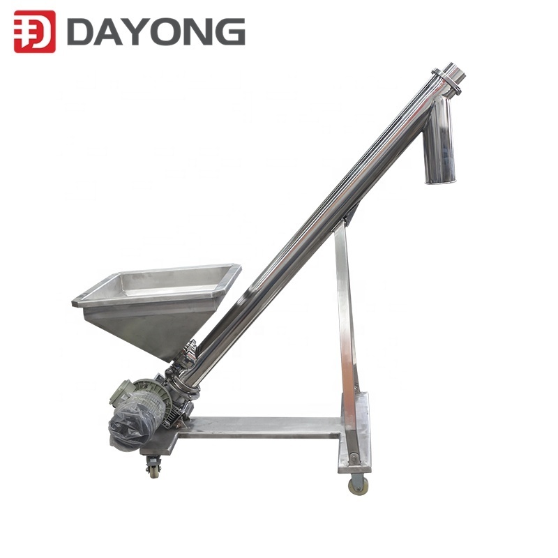 Flexible  screw conveyor auger feeder for powder and granules with hopper